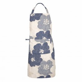 lotta förkläde blommigt blå