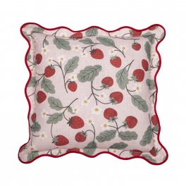 kuddfodral jordgubbar rosa