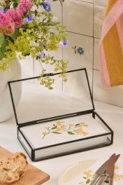 glaslåda rektangulär för servett