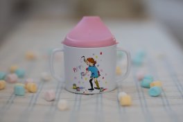 rätt start Pippi Födelsedag, Pipmugg, rosa