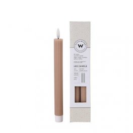 led kronljus randig beige 2-pack wikholmform