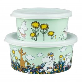 mumin äng snackbox grön rätt start