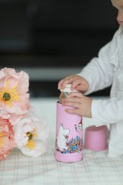 rätt start termos mumin äng rosa