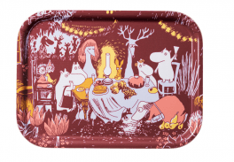 mumin bricka röd festliga stunder