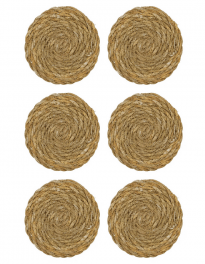 house doctor glasunderlägg sjögräs med ask