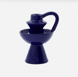 house doctor diva ljusstake blå