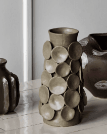 house doctor vas dot khaki grön