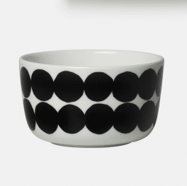 Marimekko skål svart vit