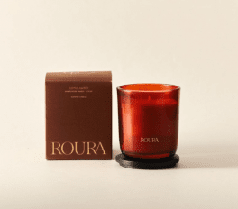 doftljus röd brun doft ljus