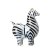 laura wikholmform dekoration zebra vit svart