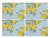 Morris & Co Bordsunderlägg amalfi lemon citron 4-pack