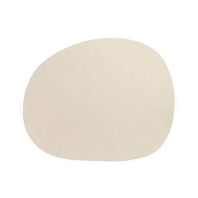 Raw bordstablett återvunnet läder beige