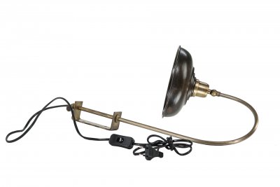 Noa vägglampa antik mässing