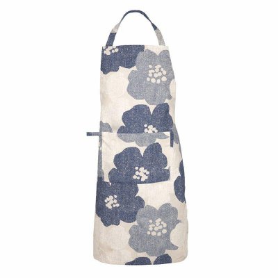 lotta förkläde blommigt blå