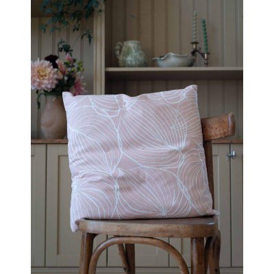 kuddfodral tilda fondaco rosa/vit