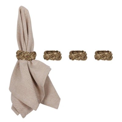 servettring dukning natur fläta flätad