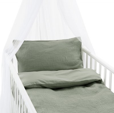 Bäddset 2-Dels Set Rolling Grön Spjälsäng