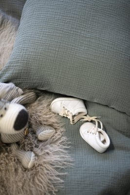 Bäddset 2-Dels Set Rolling Grön Spjälsäng