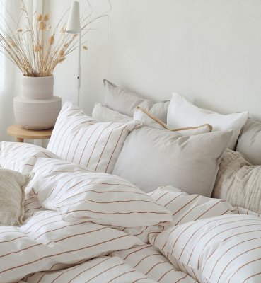 Bäddset Rost randig rost