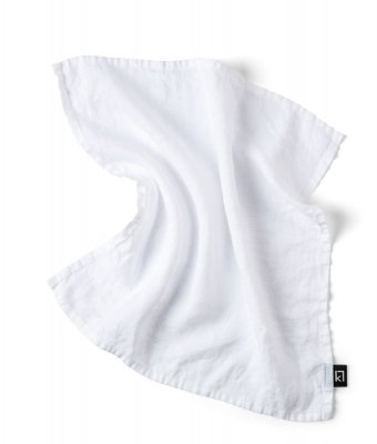 Servett tvättad lin vit