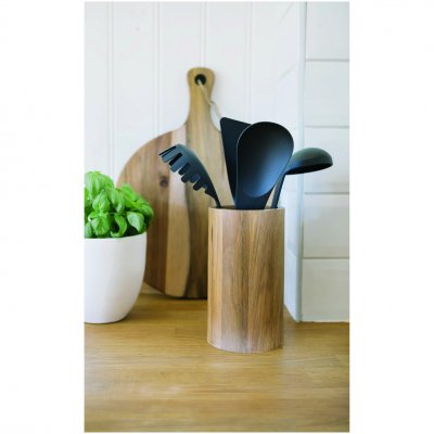 Redskapsställ Akaciaträ höjd 19cm diam 11cm