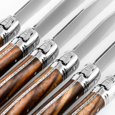 Grillknivar Laguiole Dark Wood SET