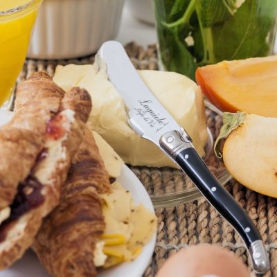 Smörkniv Laguiole Black 4-set