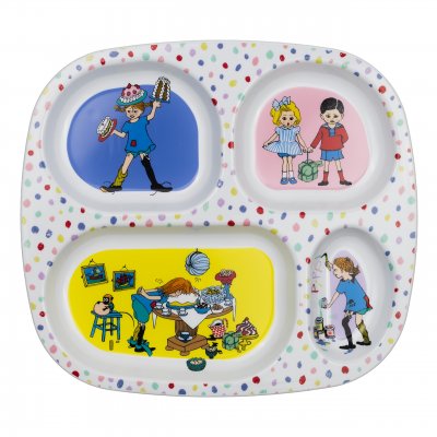 Barntallrik Barn Pippi Födelsedag facktallrik