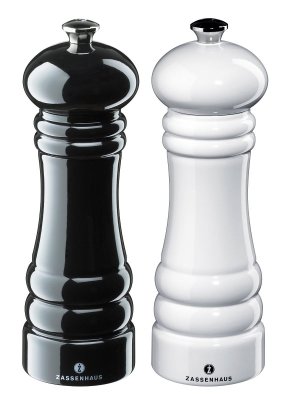 Berlin set 18cm Peppar svart/ Salt vit