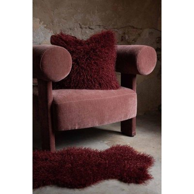 kuddfodral curly fondaco vinröd