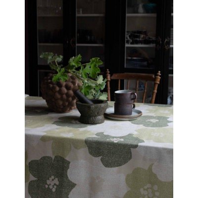 lotta duk mönstrad grön