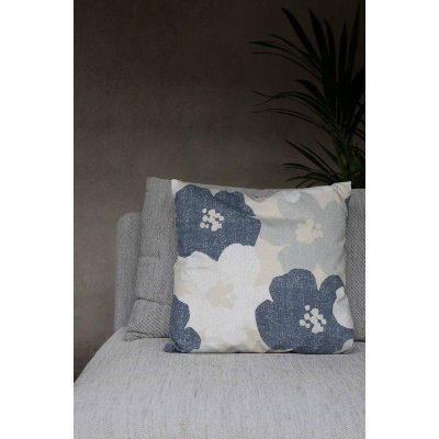 lotta kuddfodral blommigt blå