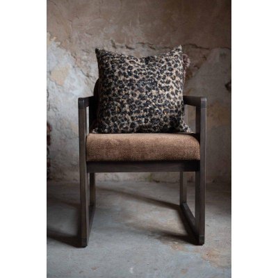 kuddfodral leopold leopard brun