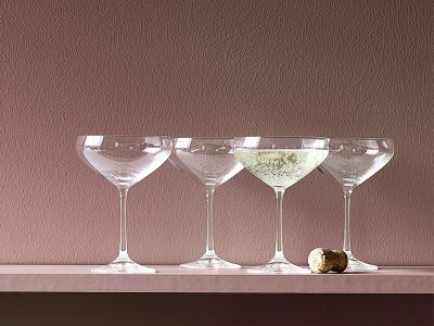 Champagne/Dessertskål 34cl 4-pack