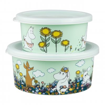 mumin äng snackbox grön rätt start