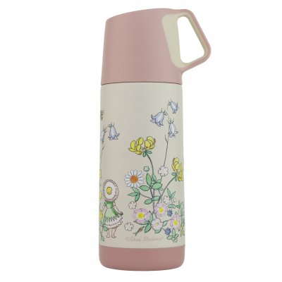 rätt start elsa beskow blomsterfesten termos 350 ml rosa