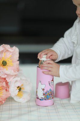 rätt start termos mumin äng rosa