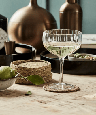 house doctor glasunderlägg sjögräs med ask