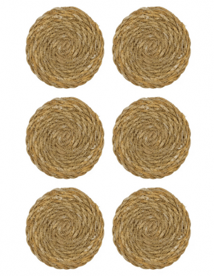 house doctor glasunderlägg sjögräs med ask