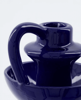 house doctor diva ljusstake blå