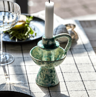 house doctor ljusstake diva grön