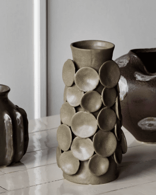 house doctor vas dot khaki grön