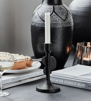 house doctor ljusstake donna svart hddonna