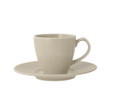 colormix kaffegods kopp med fat sand beige