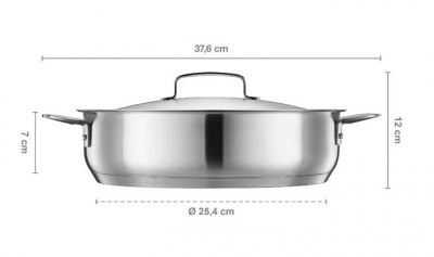 all steel ugnspanna 28cm