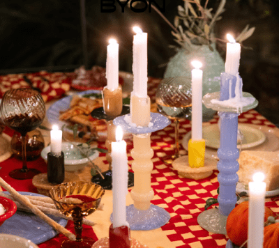 lara ljusstake by on gul xs