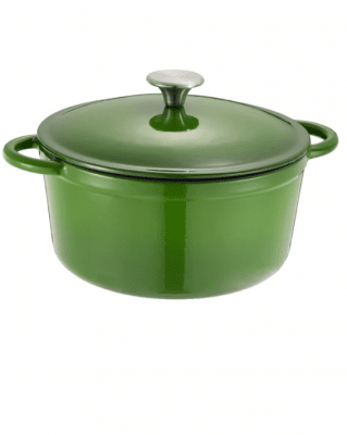 Emaljerad gjutjärnsgryta grön 4 liter