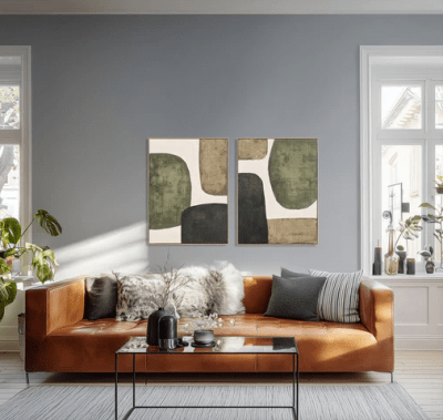 noam tavla canvas 120x90 cm grön