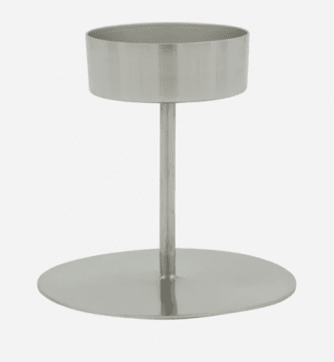 HOUSE DOCTOR VÄRMELJUSHÅLLARE SILVERFINISH STÅL