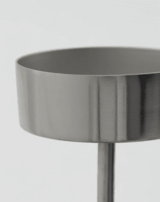 HOUSE DOCTOR VÄRMELJUSHÅLLARE SILVERFINISH STÅL